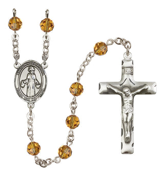 Sterling Silver 6mm Saint Nino de Atocha  Engraved Catholic Rosaries