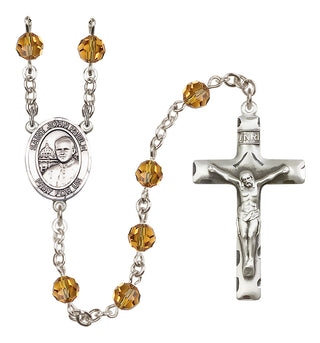 Sterling Silver 6mm Saint John Paul II Rosary