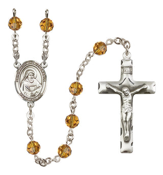 Sterling Silver 6mm Saint Bede the Venerable  Engraved Catholic Rosaries