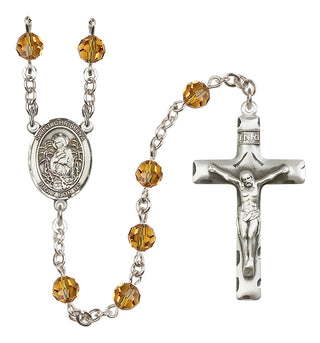 Sterling Silver 6mm Saint Christina the Astonishing  Engraved Catholic Rosaries