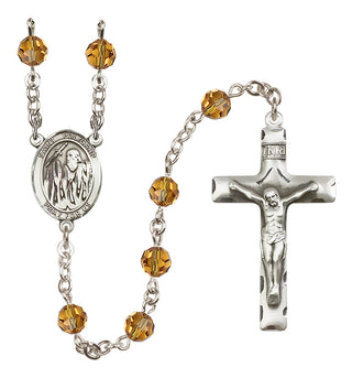 Sterling Silver 6mm Saint Polycarp of Smyrna  Engraved Catholic Rosaries