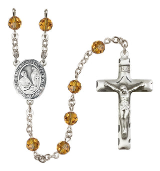 Sterling Silver 6mm Saint Mary Magdalene of Canossa  Engraved Catholic Rosaries