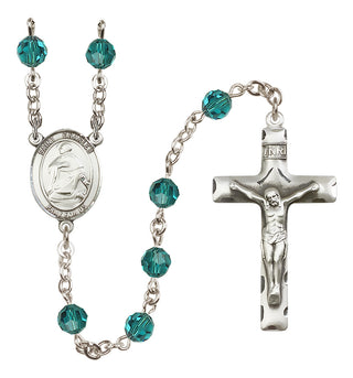 Sterling Silver 6mm Saint Charles Borromeo  Engraved Catholic Rosaries