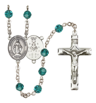 Sterling Silver 6mm Virgen Milagrosa Rosary