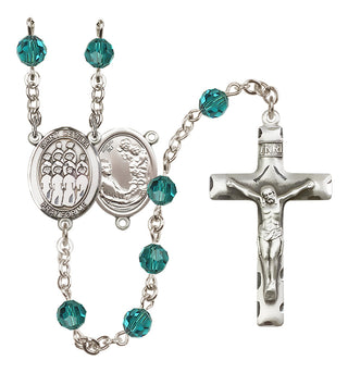 Sterling Silver 6mm Saint Cecilia / Choir Rosary