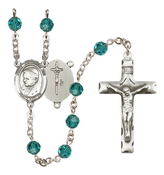 Sterling Silver 6mm Austrian Crystal Pope Emeritace Benedict XVI Rosary in Zircon