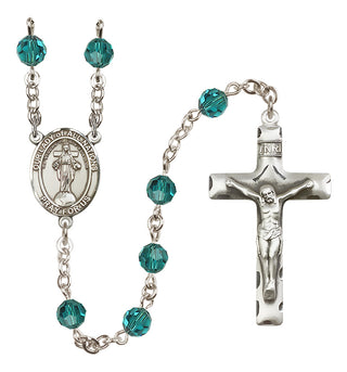 Sterling Silver 6mm Our Lady of All Nations  Engraved Catholic Rosaries