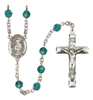 Sterling Silver 6mm Saint Christina the Astonishing  Engraved Catholic Rosaries
