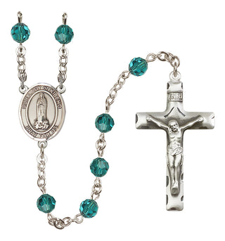 Sterling Silver 6mm Our Lady of Kibeho  Engraved Catholic Rosaries