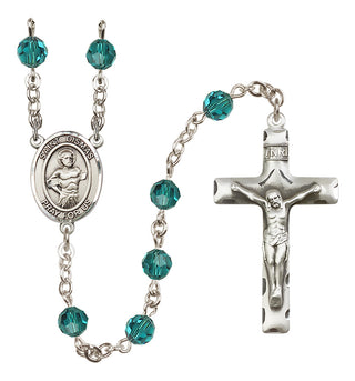 Sterling Silver 6mm Saint Dismas  Engraved Catholic Rosaries