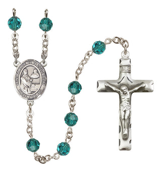 Sterling Silver 6mm Saint Claude de la Colombiere  Engraved Catholic Rosaries