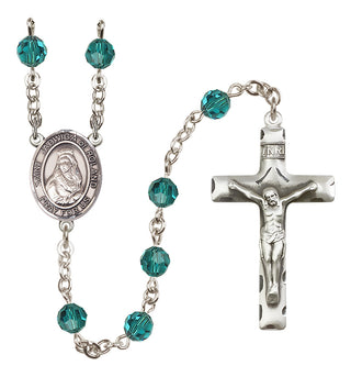 Sterling Silver 6mm Saint Jadwiga of Poland  Engraved Catholic Rosaries