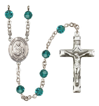 Sterling Silver 6mm Saint Norbert of Xanten  Engraved Catholic Rosaries
