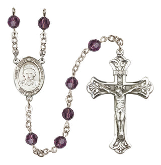 Sterling Silver 6mm Saint Joseph Freinademetz Rosary | Engravable