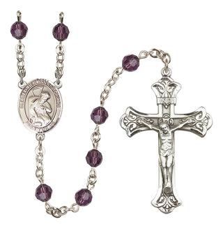 Sterling Silver 6mm Blessed Herman the Cripple  Engraved Catholic Rosaries