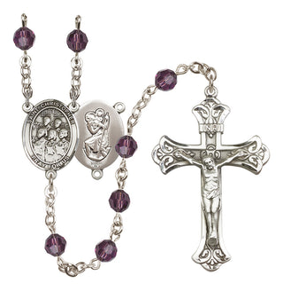 Sterling Silver 6mm Saint Christopher / Choir Rosary
