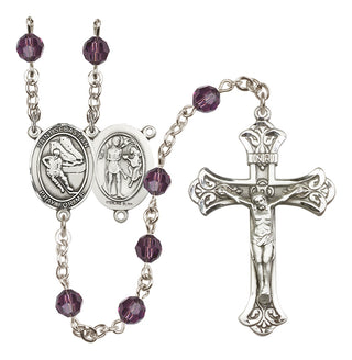 Sterling Silver 6mm Saint Sebastian / Hockey Rosary