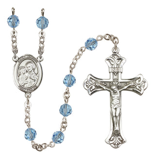 Sterling Silver 6mm Saint Joseph  Engraved Catholic Rosaries