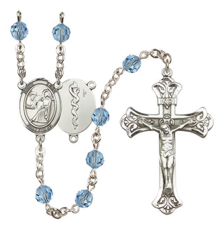 Sterling Silver 6mm Saint Luke the Apostle / Doctor Rosary