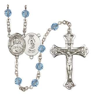 Sterling Silver 6mm Scapular  Engraved Catholic Rosaries