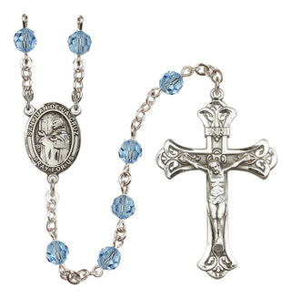 Sterling Silver 6mm San Juan de la Cruz  Engraved Catholic Rosaries
