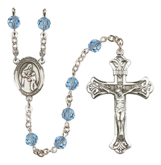 Sterling Silver 6mm Blessed Caroline Gerhardinger  Engraved Catholic Rosaries
