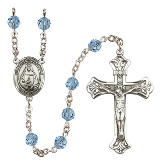 Sterling Silver 6mm Saint Theodora  Engraved Catholic Rosaries