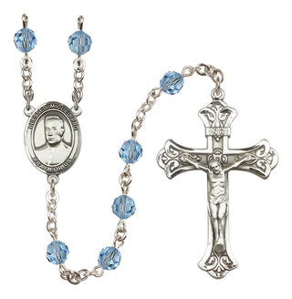 Sterling Silver 6mm Blessed Miguel Pro  Engraved Catholic Rosaries