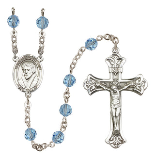 Sterling Silver 6mm Saint Peter Canisius  Engraved Catholic Rosaries