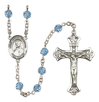 Sterling Silver 6mm Saint Andre Bessette  Engraved Catholic Rosaries