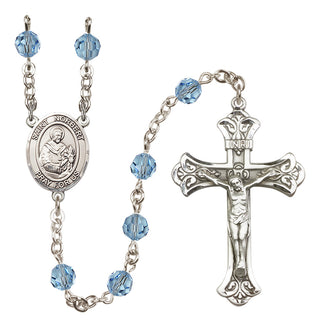 Sterling Silver 6mm Saint Norbert of Xanten  Engraved Catholic Rosaries