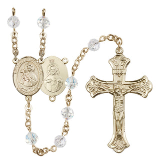 14kt Gold Filled 6mm Our Lady of Mount Carmel Rosary