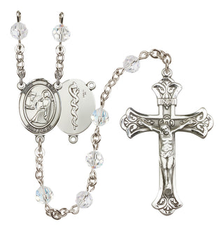 Sterling Silver 6mm Saint Luke the Apostle / Doctor Rosary
