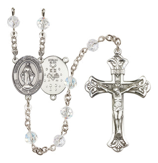Sterling Silver 6mm Virgen Milagrosa Rosary