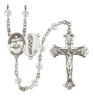 Sterling Silver 6mm Saints Cosmas & Damian / Doctors Rosary