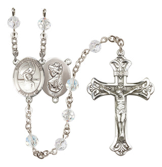 Sterling Silver 6mm Saint Christopher/Water Polo Men Rosary