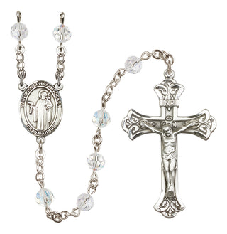 Sterling Silver 6mm St. Joseph the Worker Rosary | Engravable