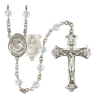 Sterling Silver 6mm Our Lady of Mount Carmel Rosary