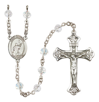 Sterling Silver 6mm Saint Tarcisius  Engraved Catholic Rosaries