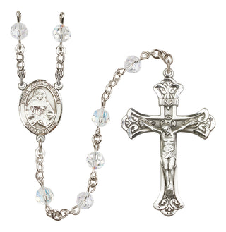 Sterling Silver 6mm Saint Julia Billiart  Engraved Catholic Rosaries