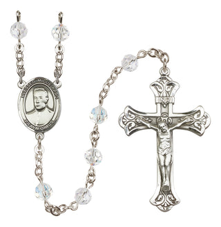 Sterling Silver 6mm Blessed Miguel Pro  Engraved Catholic Rosaries