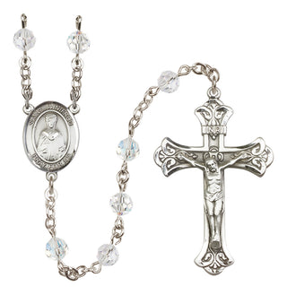 Sterling Silver 6mm Saint Winifred of Wales  Engraved Catholic Rosaries