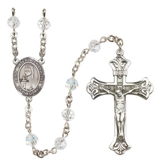 Sterling Silver 6mm Saint Kateri Tekakwitha  Engraved Catholic Rosaries