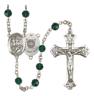 Sterling Silver 6mm Saint George / Coast Guard Rosary