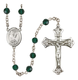 Sterling Silver 6mm Saint Helen  Engraved Catholic Rosaries