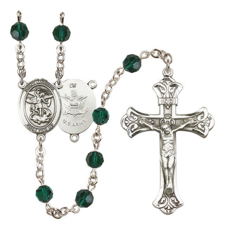 Sterling Silver 6mm Saint Michael / Army Rosary