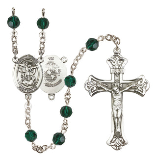 Sterling Silver 6mm Saint Michael / Marines Rosary