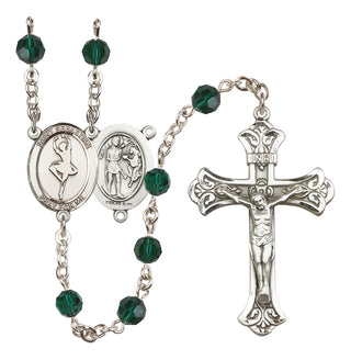 Sterling Silver 6mm Saint Sebastian/Dance Rosary