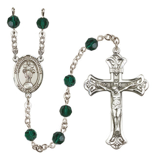 Sterling Silver 6mm Our Lady of All Nations  Engraved Catholic Rosaries