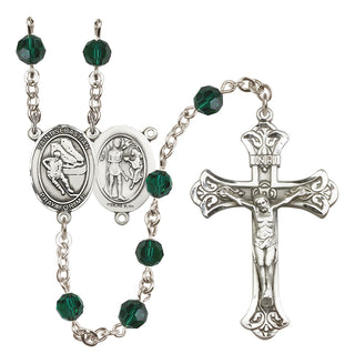 Sterling Silver 6mm Saint Sebastian / Hockey Rosary